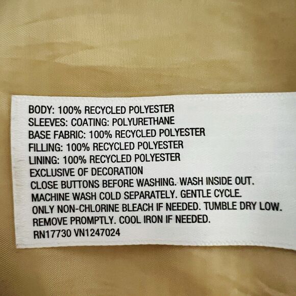 Women's Tan and Cream Varsity Jacket - Picture 10 of 10